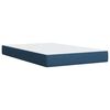 vidaXL Boxspringbett mit Matratze Blau 100x200 cm Stoff
