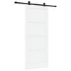 vidaXL Schiebet&uuml;r ORKDAL 86 x 198,5 cm Holzwerkstoff Wei&szlig; und Schwarz