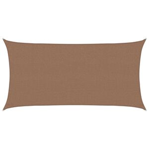 vidaXL Sonnensegel Rechteckig 2,5 x 6 m HDPE Taupe