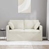 vidaXL Sofa Creme Gesamtabmessungen: 138 x 78 x 80 cm (B x T x H) Samt