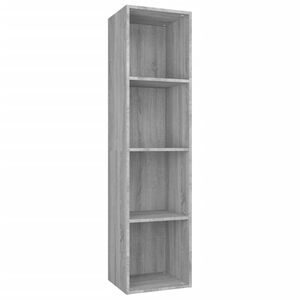 vidaXL B&uuml;cherschrank/TV-Schrank Grau Sonoma 36x30x143 cm Holzwerkstoff