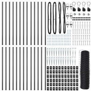 vidaXL Zaunpfosten Grau