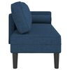 vidaXL Chaiselongue mit Kissen Blau Stoff