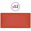vidaXL Wandkopfteilen 12 stk. 90 x 15 cm Grau Stoff