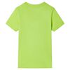 Kinder-Kurzarmshirt Limette 140