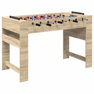 vidaXL Tischfu&szlig;balltisch Sonoma-Eiche 125 x 60,5 x 80 cm Holzwerkstoff