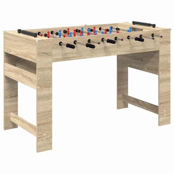 vidaXL Tischfu&szlig;balltisch Sonoma-Eiche 125 x 60,5 x 80 cm Holzwerkstoff