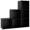 vidaXL 3-tlg. TV-Schrank-Set Schwarz Holzwerkstoff