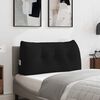 vidaXL R&uuml;cken Kissen Schwarz 100 x 24 x 50 cm Stoff