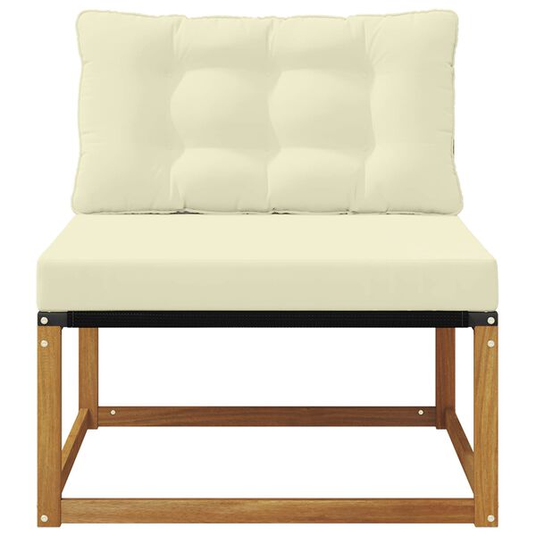 vidaXL Outdoor Mittelsofa Massivholz Akazie Natur