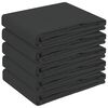 vidaXL Tischdecke 5 stk. Rechteckig Dunkelgrau 110 x 160 cm Polyester