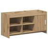 vidaXL Schuhschrank 100 x 39,5 x 51 cm Holzwerkstoff Artisan-Eiche