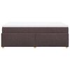 vidaXL Boxspringbett mit Matratze Dunkelbraun 120x190 cm Stoff
