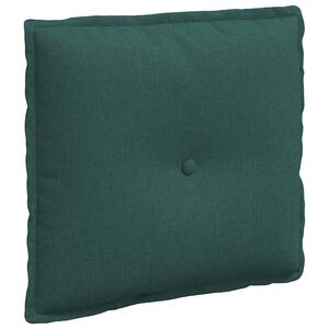 vidaXL R&uuml;ckenkissen Dunkelgr&uuml;n 50 x 19 x 45 cm Stoff