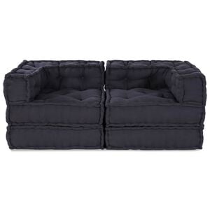 vidaXL Modulare Sofagarnitur 2 stk. Stoff Anthrazit 140 x 70 x 56 cm