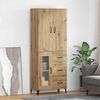 vidaXL Highboard Artisan-Eiche 69,5 x 34 x 180 cm Holzwerkstoff