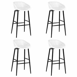vidaXL Barhocker 4 Stk. Wei&szlig;