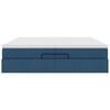 vidaXL Ottoman-Bett mit Matratzen Blau 200x200 cm Stoff