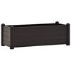 vidaXL Garten-Hochbeet PP Anthrazit 100x43x35 cm