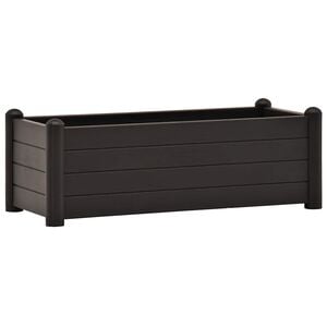 vidaXL Garten-Hochbeet PP Anthrazit 100x43x35 cm