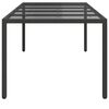 vidaXL Garten-Esstisch Pur Schwarz 250 x 100 x 75 cm Poly-Rattan