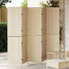 vidaXL Raumteiler Beige 242 x 180 cm Poly-Rattan