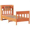 vidaXL Massivholzbett ohne Matratze Wachsbraun 75x190 cm Kiefernholz