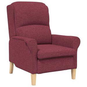 vidaXL Sessel Weinrot Stoff