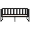 vidaXL Tagesbett Schwarz 90x190 cm Massivholz Kiefer