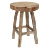 H&S Collection Hocker 42 cm Teakholz