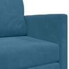 vidaXL Schlafsofa 110cm Blau Samt