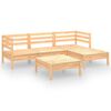 vidaXL 5-tlg. Garten-Lounge-Set Massivholz Kiefer