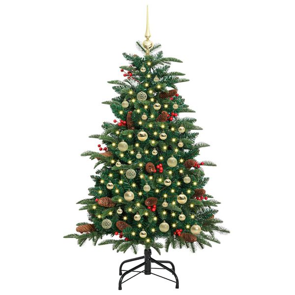 vidaXL K&uuml;nstlicher Weihnachtsbaum mit 150 LEDs mit St&auml;nder Gr&uuml;n 150 cm
