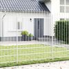 vidaXL Gartenzaun 4 pcs Wei&szlig; 170 x 225 cm Pulverbeschichteter Stahl