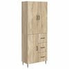 vidaXL Schrankset 2 pcs Sonoma-Eiche 66 x 34,5 x 89,5 cm Holzwerkstoff