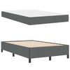vidaXL Boxspringbett Dunkelgrau 120 x 200 cm Stoff