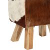 vidaXL Hocker Echtes Ziegenleder 40 x 30 x 45 cm