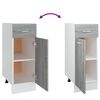 vidaXL Unterschrank mit Schublade Lyon Grau Sonoma 30x46x81,5 cm