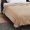 vidaXL Sommerdecke Taupe 240 x 200 cm Mikrofaser