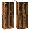 vidaXL Kleiderschrank Altholz-Optik 80x50x200 cm Holzwerkstoff