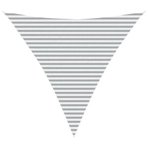 vidaXL Sonnensegel Hellgrau und Wei&szlig; 4,5 x 4,5 x 4,5 m