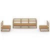 vidaXL 5-tlg. Garten-Lounge-Set Honigbraun Massivholz Kiefer
