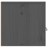 vidaXL Wandschrank Grau 80x30x30 cm Massivholz Kiefer