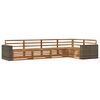 vidaXL Outdoor-Sofagarnitur 5 Stk. Natur Massivholz Akazie