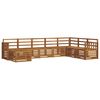 vidaXL Outdoor-Sofagarnitur 8 stk. Natur