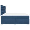 vidaXL Boxspringbett mit Matratze Blau 200x200 cm Stoff