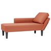vidaXL Chaiselongue mit Kissen Rot-orange Cordstoff