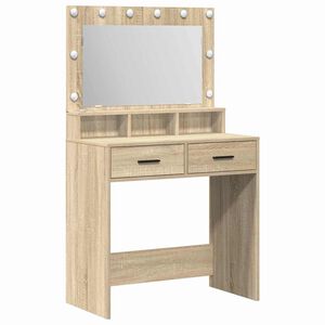 vidaXL Schminktisch Sonoma-Eiche 79 x 41 x 135 cm Holzwerkstoff