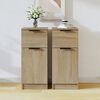 vidaXL Sideboards 2 Stk. Sonoma-Eiche 30x30x70 cm Holzwerkstoff