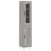 vidaXL Highboard Grau Sonoma 34,5x34x180 cm Holzwerkstoff